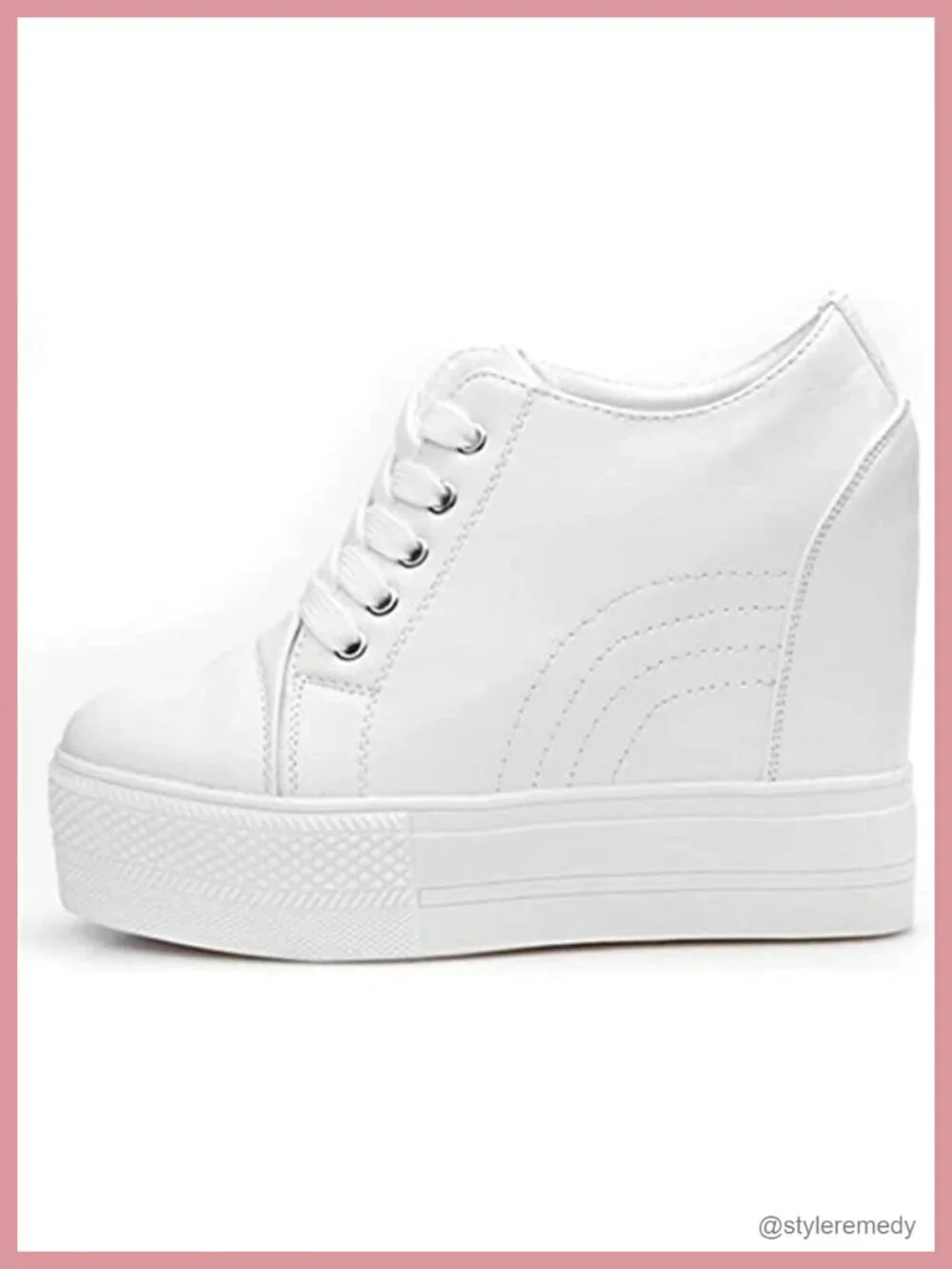 Women's Wedge Sneakers with Hidden Heel Platform Walking Shoes